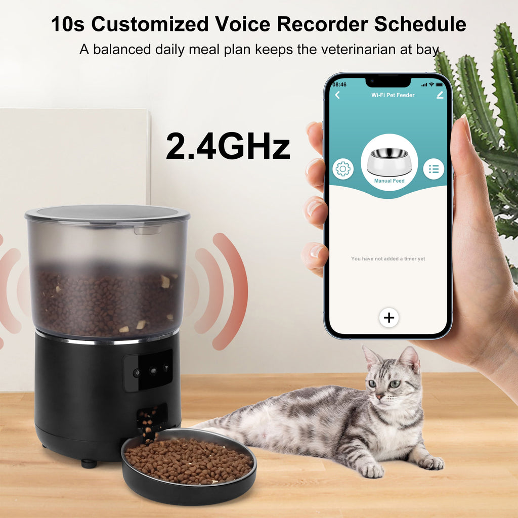 Wifi Automatic Dog & Cat Food Dispenser with App Control