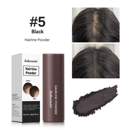 Hairline Shadow Powder Hair Waterproof Hairline Root Cover up Natural Black Brown Eyebrow Contour Stick Repair Fill in Hair Tool