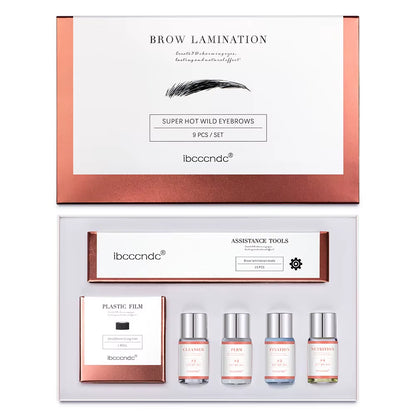 Pro Brow Lift Perming Eyebrow Lifting Brow Lamination Kit with Cling Film Nutrition Keratin Perming Lotion for Home Use
