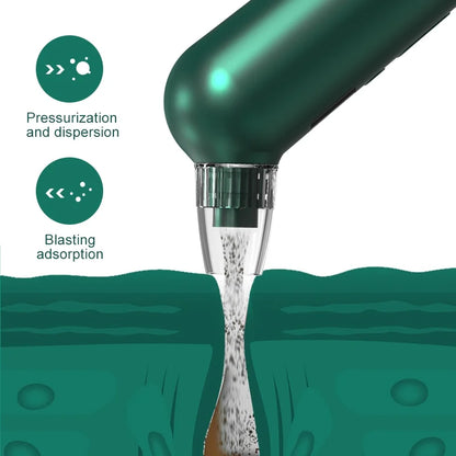 Blackhead Remover Pore Vacuum with Hot Compress Electric Acne and Pimple Extractor with LCD Display 6 Suction Heads Base Stand Face Cleaner Tool for Women and Men