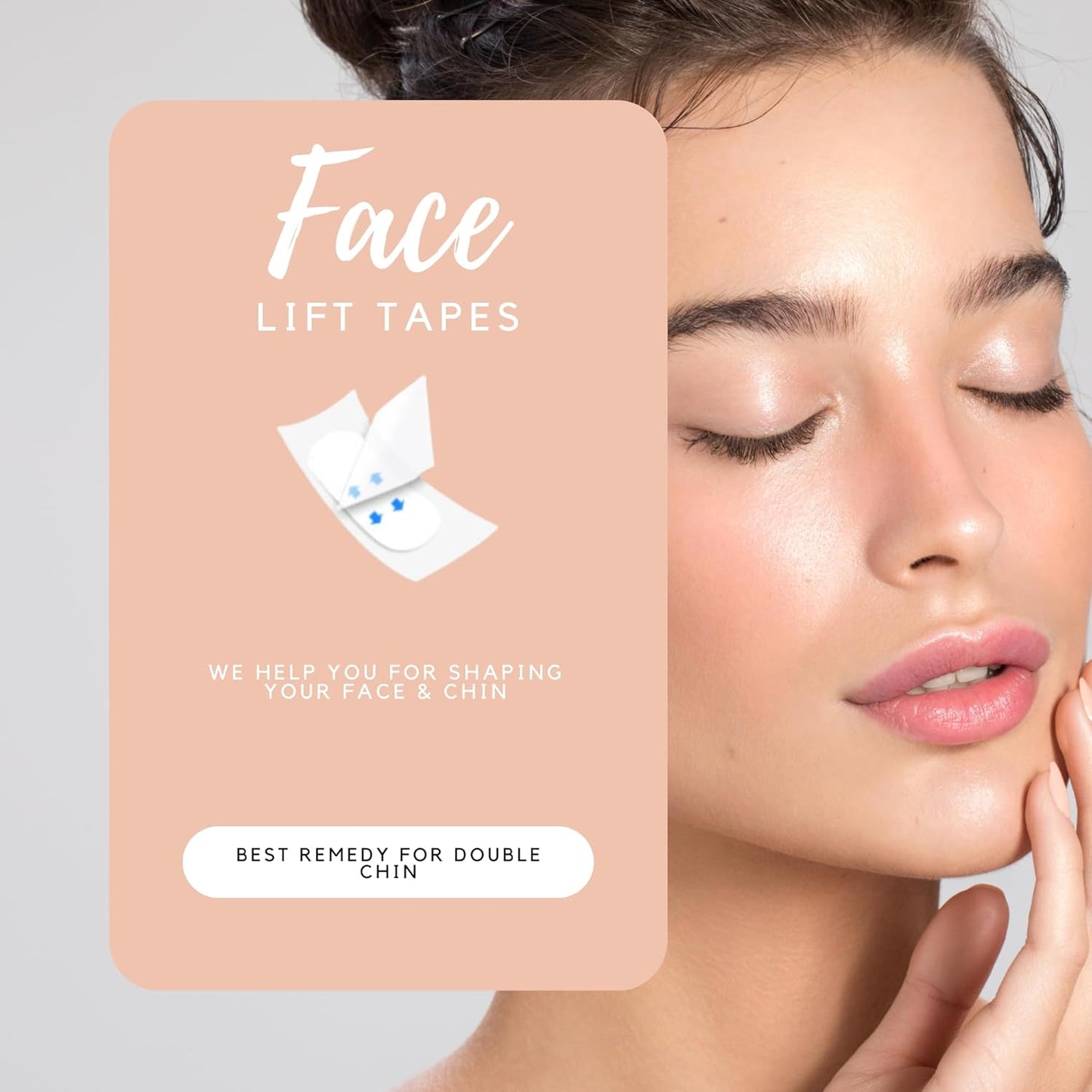 Face Lift Tape 100 Pcs, Face Lifting Tape Invisible, Anti-Sagging Skin Tape, Face Lift Strips, Face Lifting Bands, Anti-Wrinkle, Face Lifting Tool.