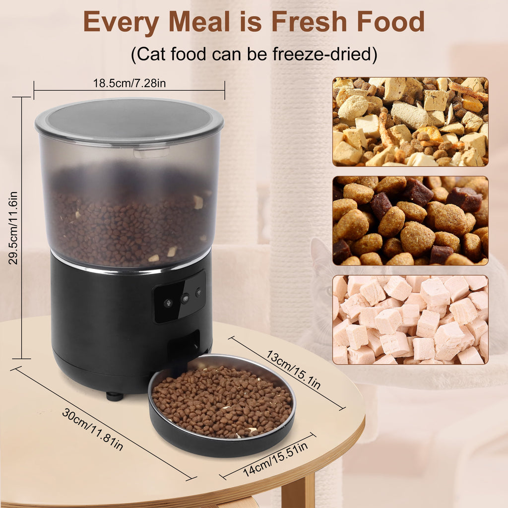 Wifi Automatic Dog & Cat Food Dispenser with App Control