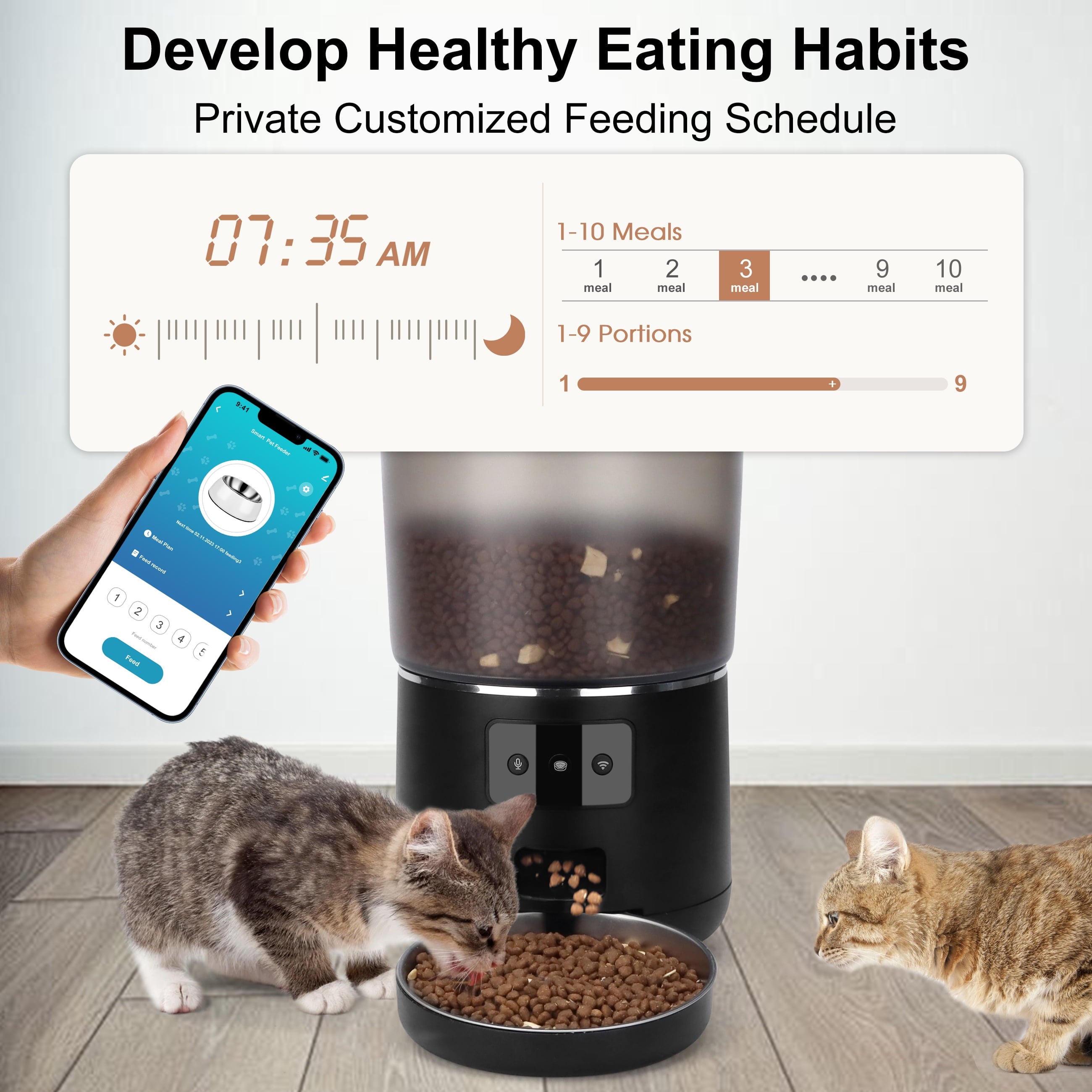 Wifi Automatic Dog & Cat Food Dispenser with App Control