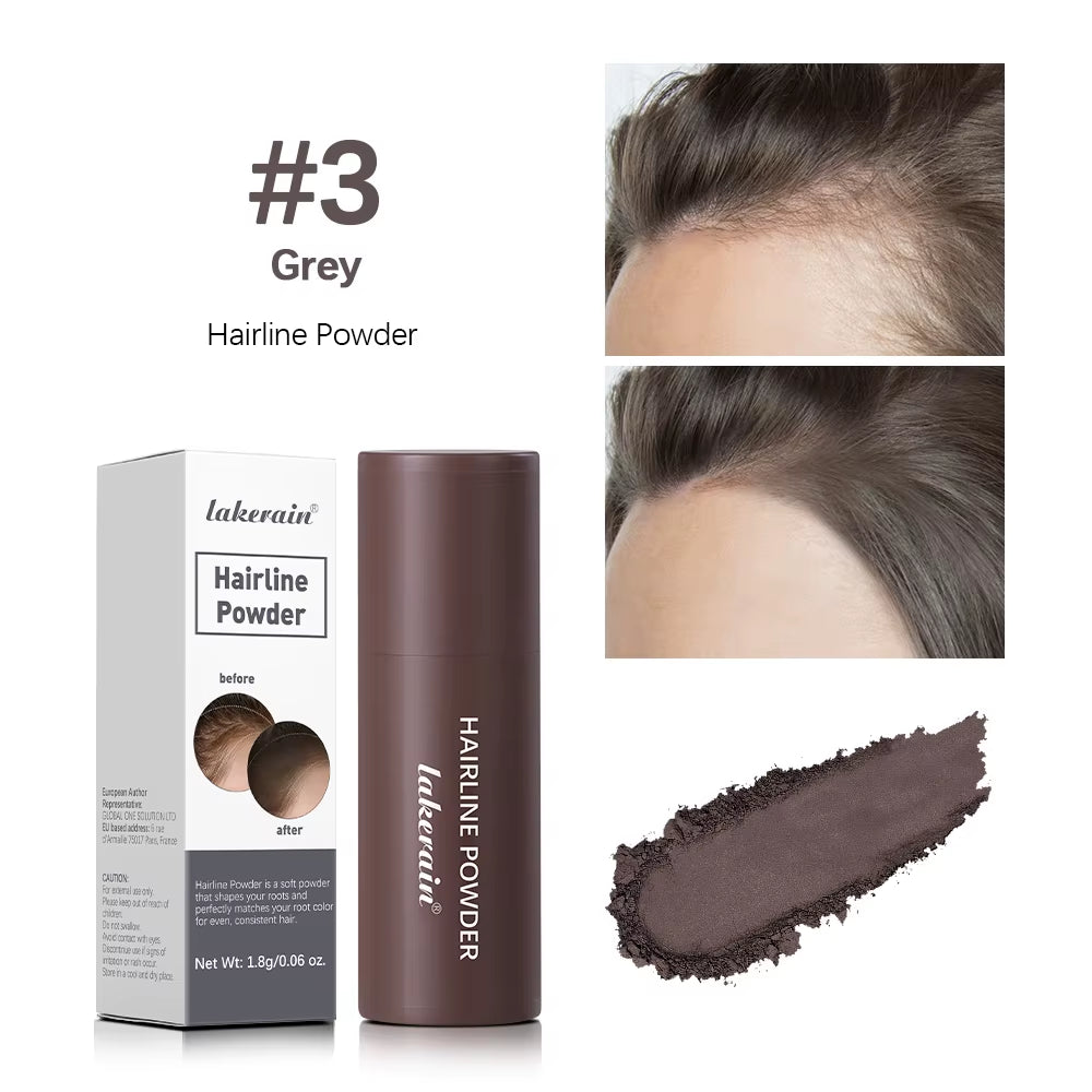 Hairline Shadow Powder Hair Waterproof Hairline Root Cover up Natural Black Brown Eyebrow Contour Stick Repair Fill in Hair Tool